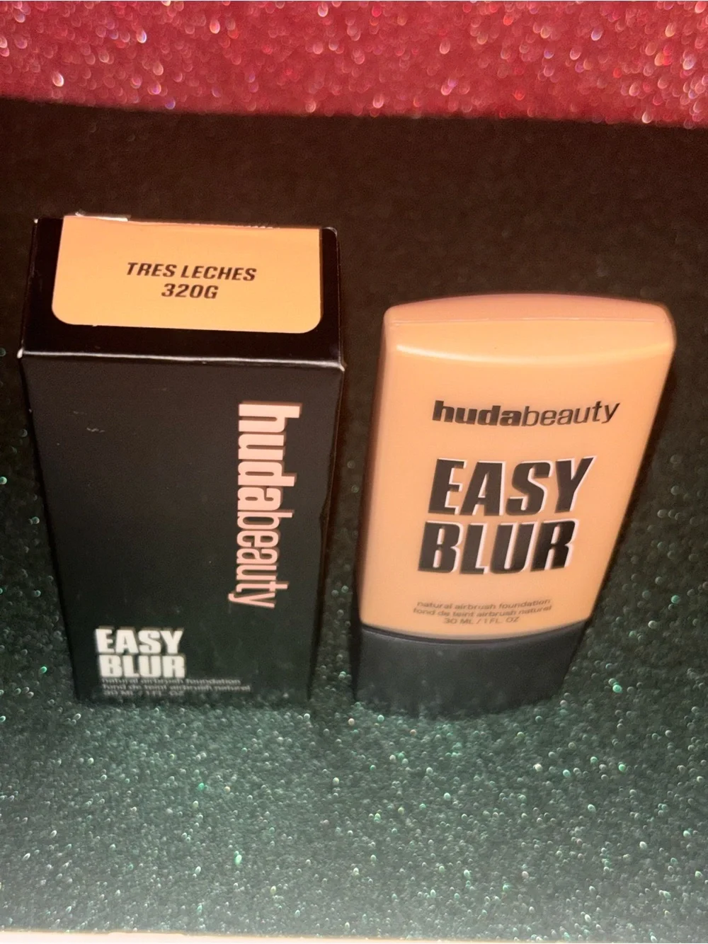 Huda Beauty Easy Blur Airbrush Foundation in 320G Trea Leches